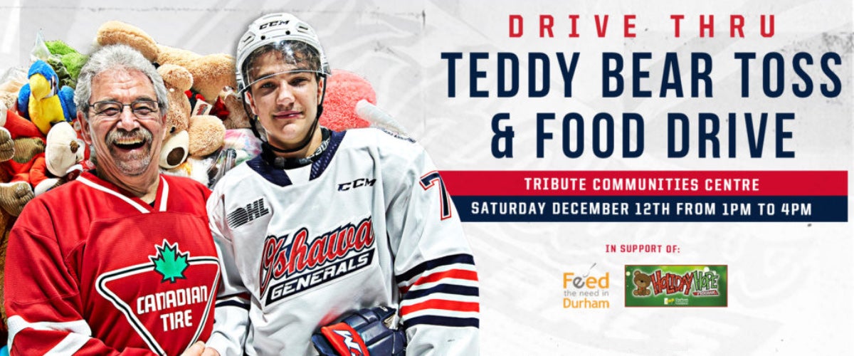 Drive Thru Teddy Bear Toss & Food Drive | Tribute Communities Centre